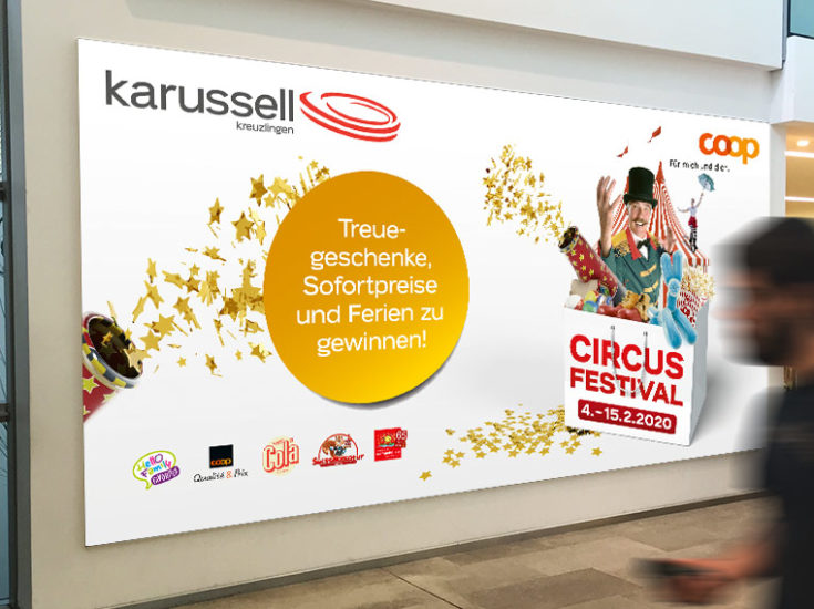 Plakat Kampagne Circus vom Karussell Kreuzlingen