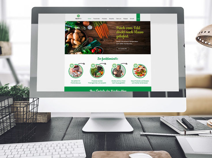 Website Gemüselieferdienst